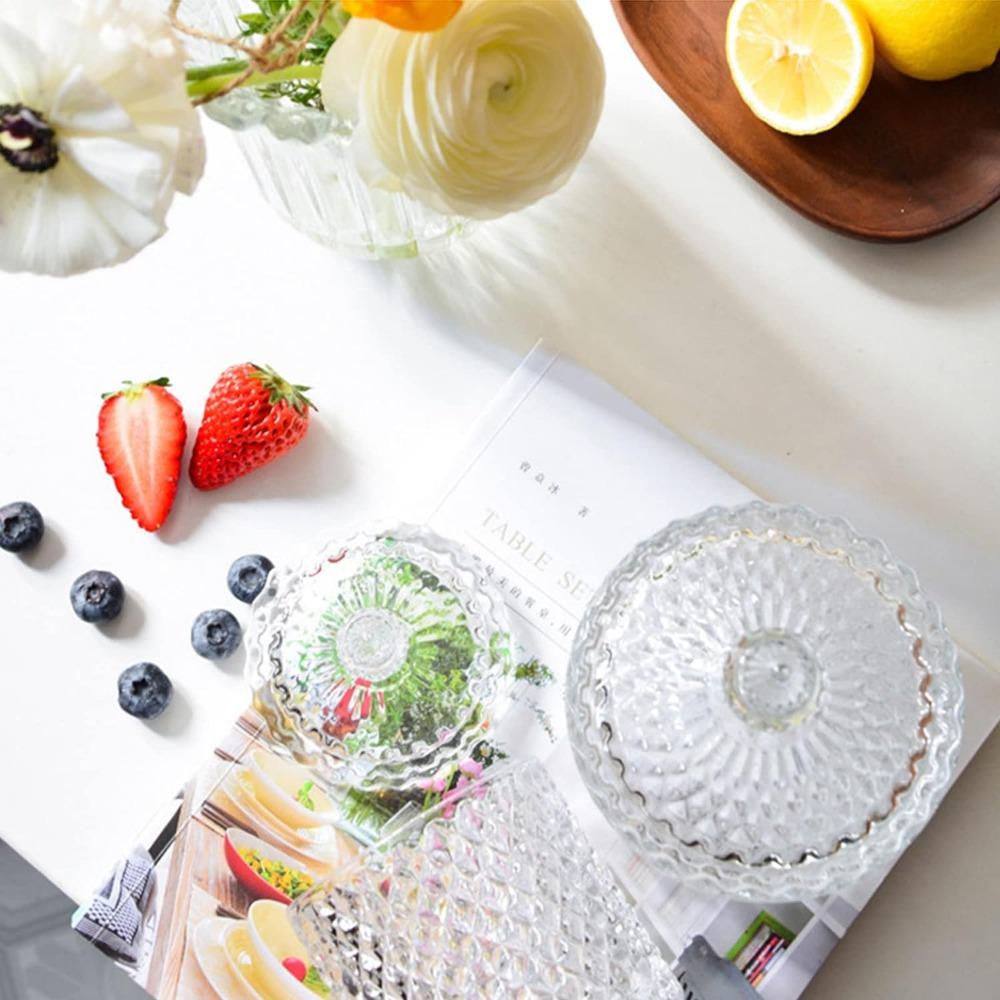 Glass Jar Candy Jar Yurt Roman Jar Tinkerbell Cover with Lid Glass Candle Holder Handmade DIY Candle Cups