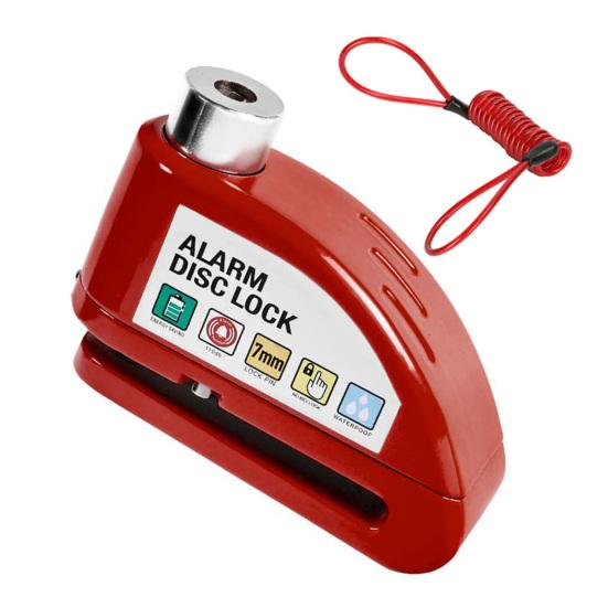 Bike Disc Brake Lock with Warning Rope High Decibels Anti-Theft Alarm Heavy Duty