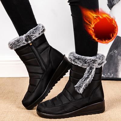 Женские ботинки Снежные плюшевые ботинки Женские водонепроницаемые Женские ботинки Платформа Ботильоны Легкие Зимние женские ботинки Botas Mujer