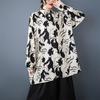 Long Sleeve Oversized Vintage Floral Shirts & Blouses for Blouse Casual Loose Spring Summer Tops Women Button Up Shirt
