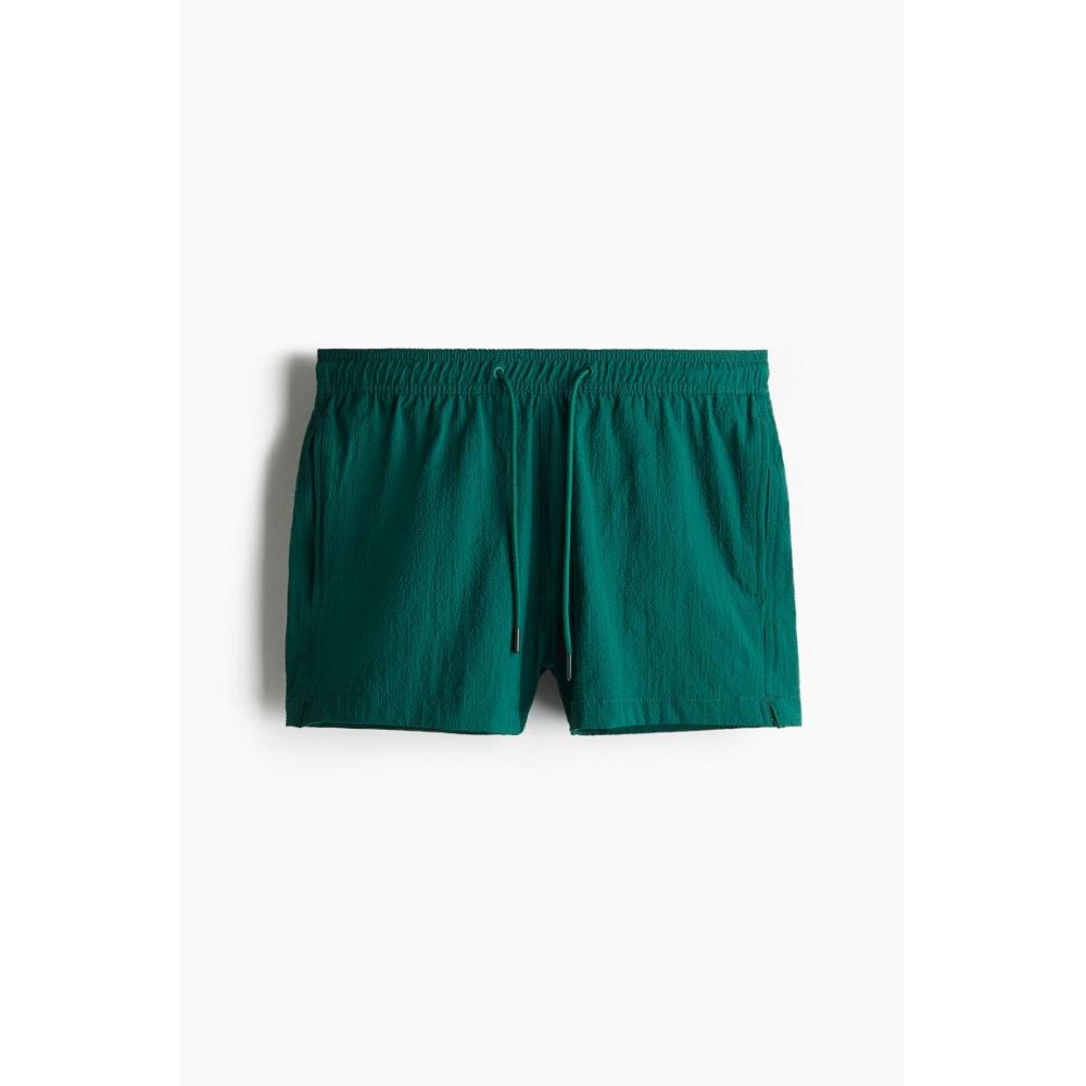 H M шорты для плавания из сирсакера Лесной зеленый