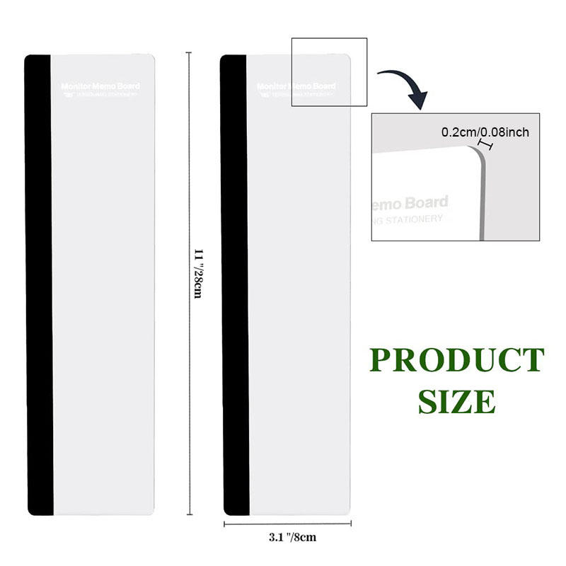 Acrylic Monitor Memo Board Transparent Card Phone Holder Desktop Organizer Sticky Notes Board Korean Stationery Office Supplies