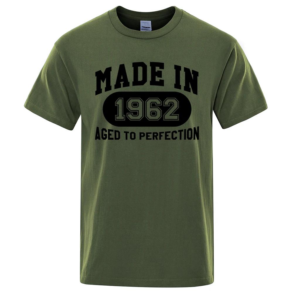 Made In 1962 Aged To Perfection Tee Clothes Hip Hop Breathable Cotton T Shirt Short Sleeve Tops Summer Streetwear T-Shirt