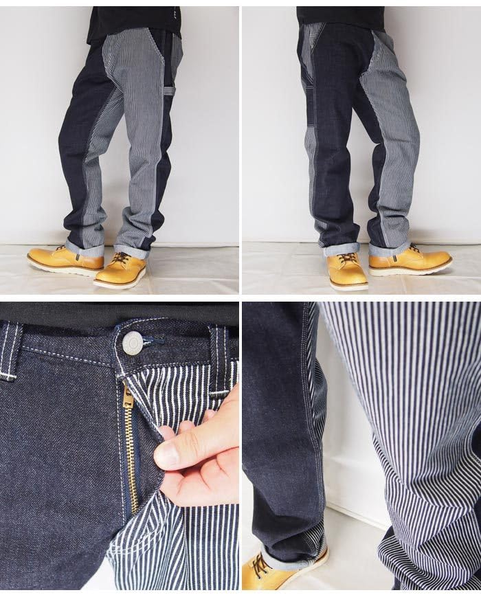 Kojima Jeans KOJIMA GENES Work In Multi-Combo Pants, Jeans/Denim/One Wash/Made Japan/RNB-1084D-Hickory Indigo-30