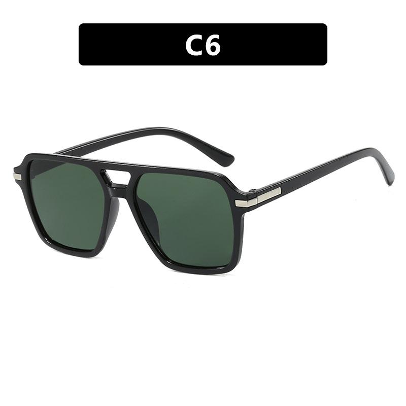 Мужские солнцезащитные очки, женские солнцезащитные очки в стиле ретро с квадратной оправой в форме рисового ногтя.