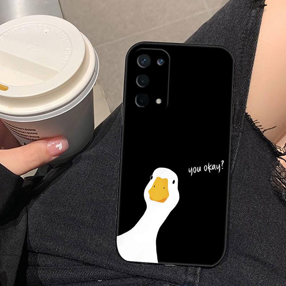 Мультяшная утка и гусь Чехол для телефона для OPPO F31 A5X A6X A5 A6 A17 A16 A38 A53 A54 A55 A57 A58 A60 A74 A78 A92 A93 A94 A72 A98