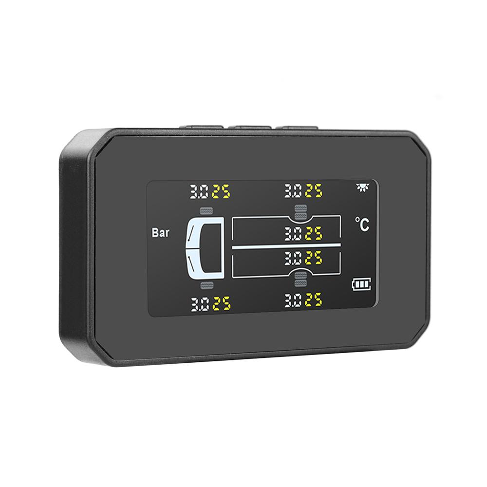 Для грузовика и автомобиля Система контроля давления в шинах TPMS 6 шт. Внешний датчик Цветной ЖК-экран Мониторинг Диапазон давления в шинах
