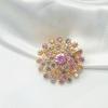 Роскошная цветная бриллиантовая брошь-одуванчик - элегантная женская милая булавка для одежды