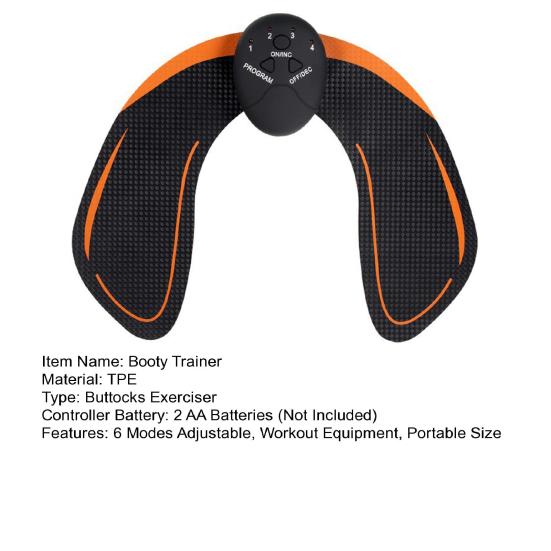 Тренажер для ягодиц с пультом дистанционного управления, 6 режимов, регулируемый, умный, тонизирующий тренажер для бедер и ягодиц, стимулятор мышц EMS, массажер для тренировки ягодиц, тренажер