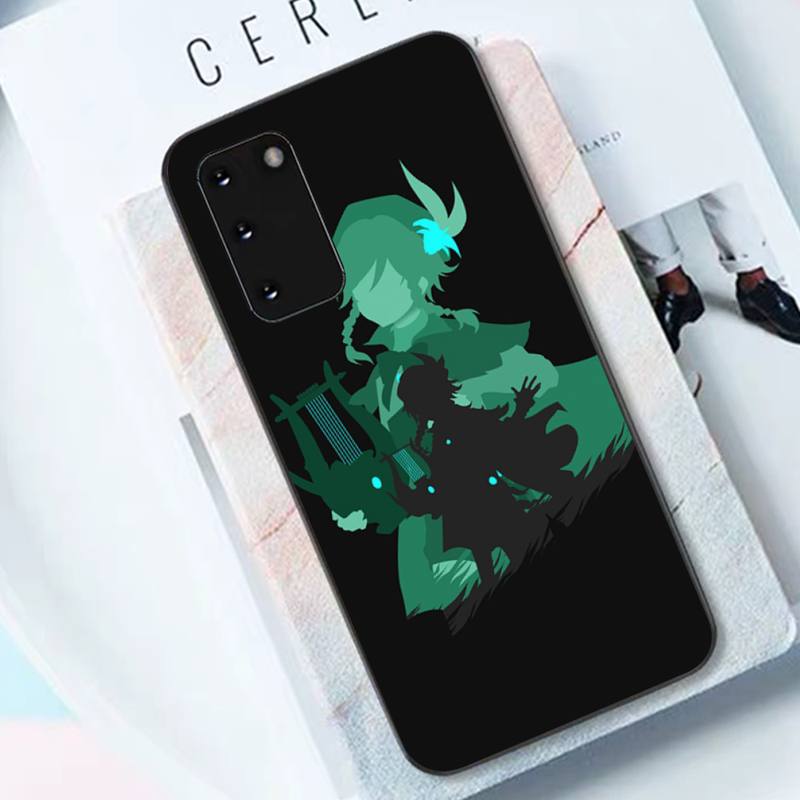 Чехол Genshin Impact Kazuha Zhongli Hutao Xiao для телефона Samsung S10 21 20 9 8 plus lite S20 Ultra 7edge
