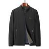 Solid Color Men's Executive Jacket Stand Collar Thin Casual Jacket
