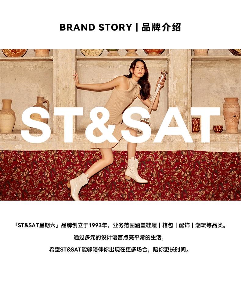 Saturday ST&SAT Fashion Women's Shoes Genuine Leather Small Leather Shoes Coarse Heel Thick Bottom British Style loafers
