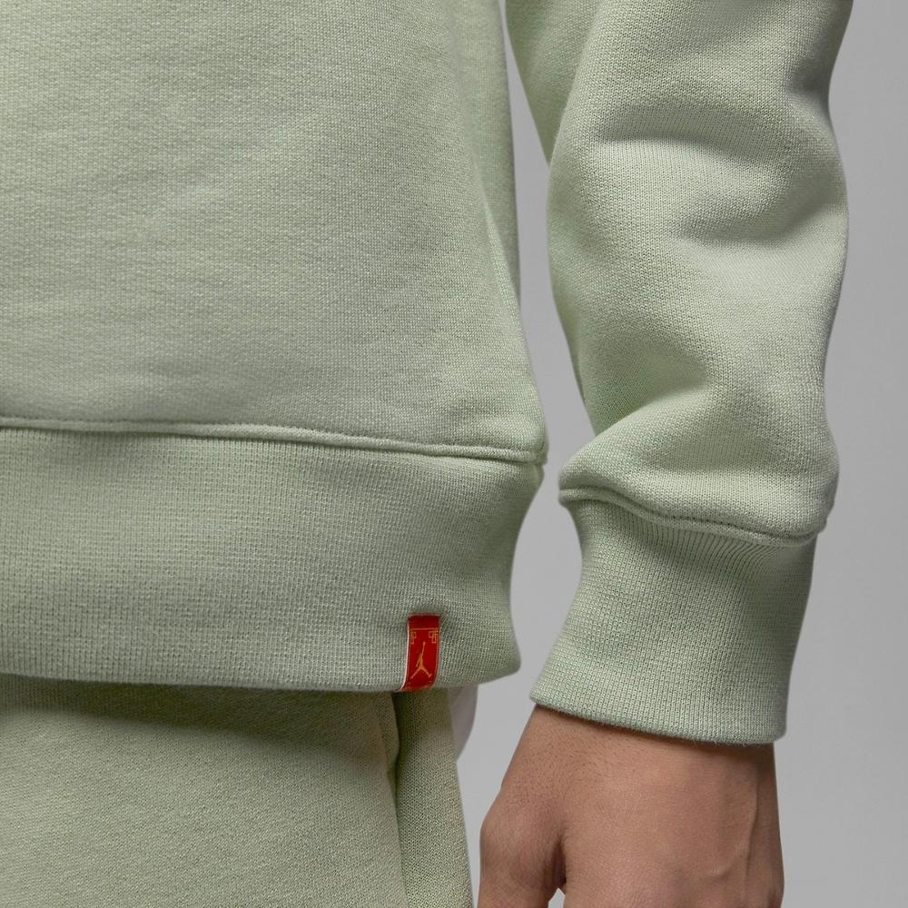 Jordan Толстовка с круглым вырезом с вышитым логотипом, мужские топы, зеленый FJ1321-327