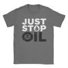 Футболка для мужчин «Just Stop Oil Save the Earth» с надписью «Environmentalism Funny Humor Tee» с коротким рукавом и круглым вырезом, летние хлопковые топы