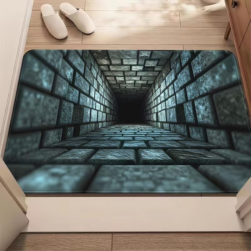 3D Каменный карьер Каменная пещера Водоворот Ковер Водопад Каменный карьер Входной коврик Ковер для входной двери Коврик для пола у входной двери