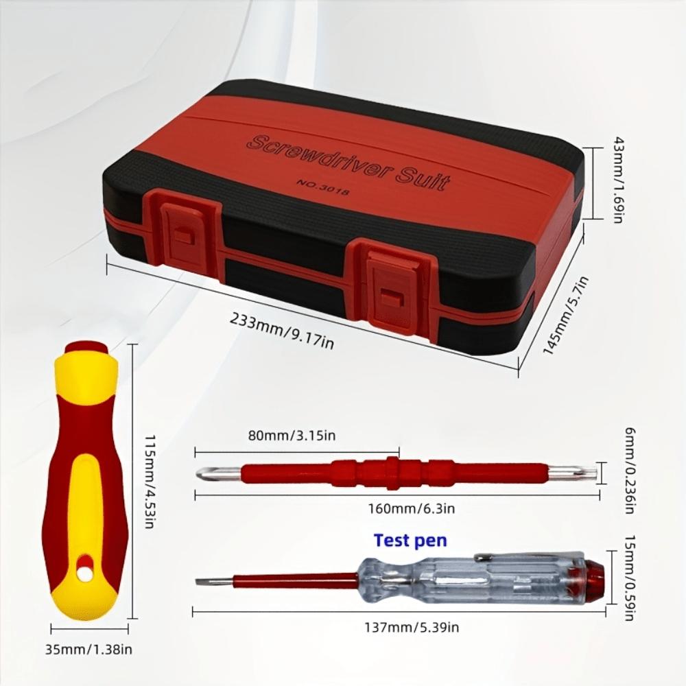 Набор прецизионных отверток 29-в-1 с эргономичными нескользящими рукоятками, магнитными битами и прочным кейсом - Идеально подходит для ремонта дома и повседневного использования