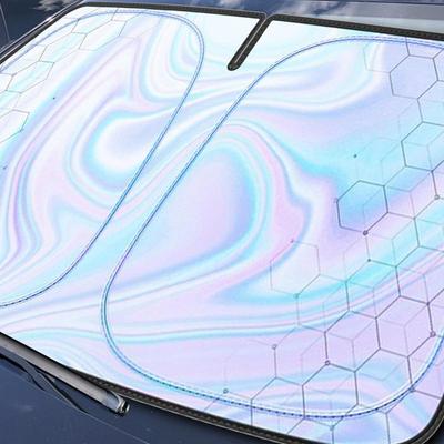 Автомобильный солнцезащитный козырек на стекло, чехол на лобовое стекло, солнцезащитный козырек, складной, полное покрытие сиденья автомобиля, блокирует максимум УФ-лучей и сохраняет ваш автомобиль
