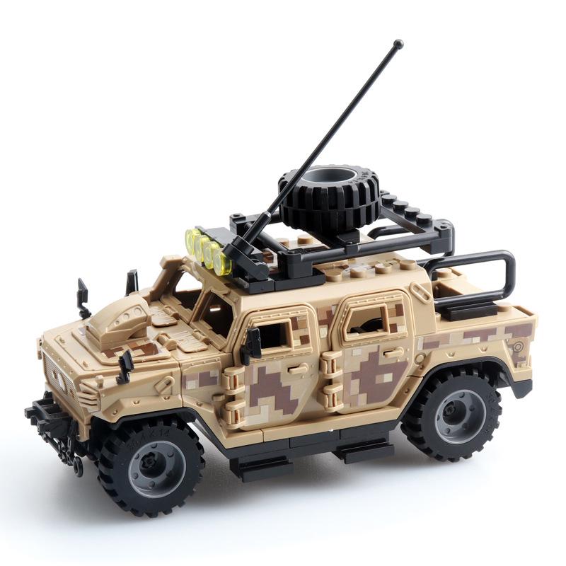 Набор для самостоятельной сборки внедорожного джипа - Военные строительные блоки для детей
