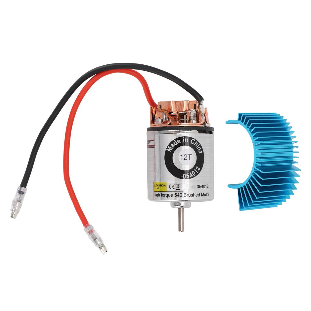 RC Brushed Motor Replacement Wide Compatibility Enhanced  540 RC Brushed Motor Stainless Steel Shell for 1/10 RC Car