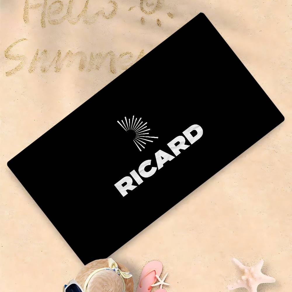 R-RicardS LOGO Microfiber Blanket Quick Drying Beach Towels Oversized Printing Super Absorbent Pool Towel Blanket