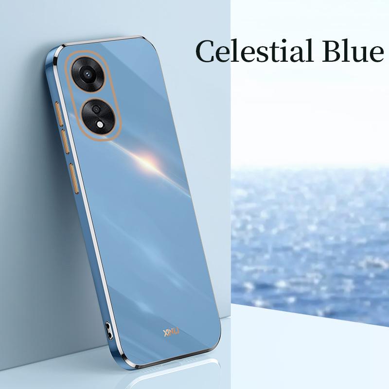 6D чехол для телефона OPPO A18 A38 4G с роскошным покрытием, силиконовый защитный чехол для объектива камеры, противоударный, полное покрытие OPPOA38 A 38, мобильный телефон