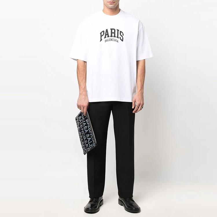 Balenciaga Mens Cities Paris Medium Fit T shirt 612966TLVL79040