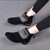 2025 Winter New Short Boots Women's Velvet Warm Cotton Boots Round Head Coarse Heel Non Slip Boots Fashion Zipper Short Boots