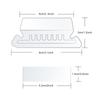 60/100Pcs PVC File Folder Tabs Distinguish Hanging Files Quick Identification Hanging File Folder Labels Clear To Read