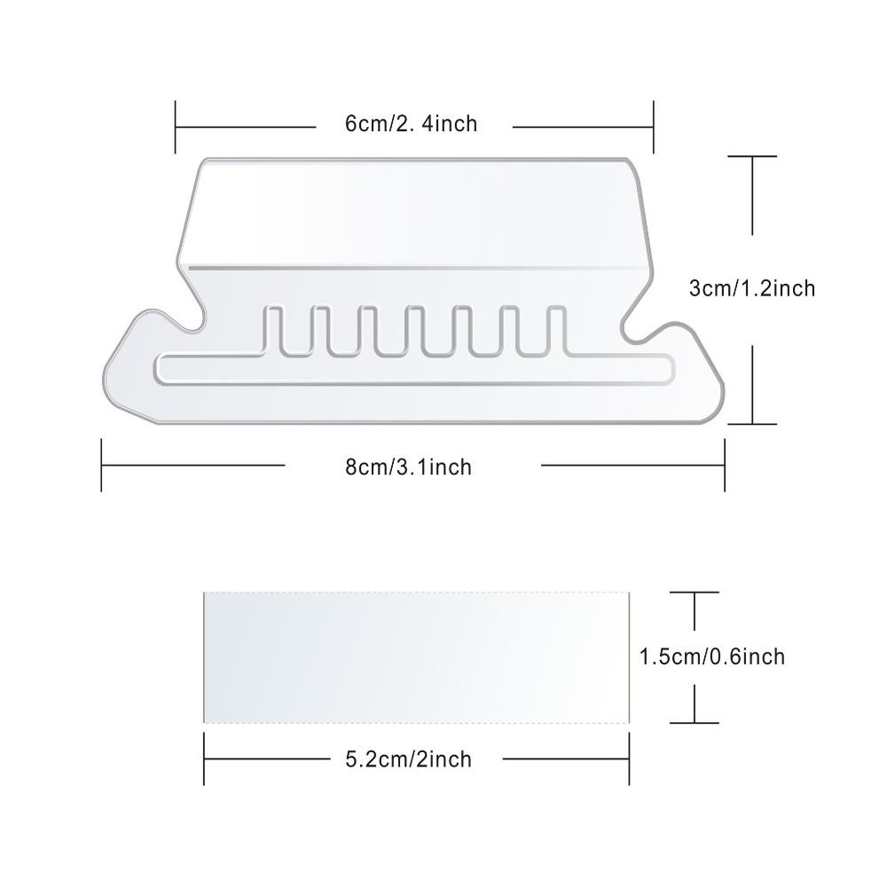 60/100Pcs PVC File Folder Tabs Distinguish Hanging Files Quick Identification Hanging File Folder Labels Clear To Read