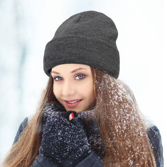 Унисекс вязаная шапка с атласной подкладкой предотвращает ломкость волос эластичная однотонная сохраняющая тепло шапка без полей головной убор для холодной погоды для работы на открытом воздухе