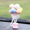 Creative Shaking Head Balloon Car Center Console Decorative Ornaments Cute Bobblehead Car Decorations Car Interior Accessories