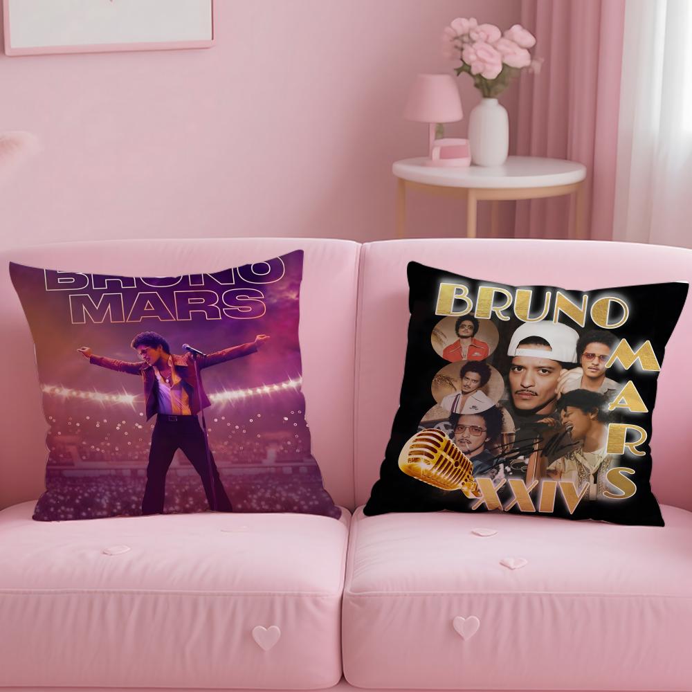 Popular Bbruno Marses Cushion Cover Comfortable Reversible Pillow Cover Ideal for Car Sofa Bedroom Beyond