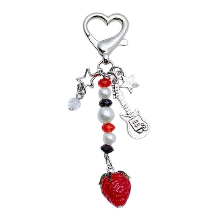 Custom Strawberry Shaped Keychain Stylish Keyring Accessory for Everyday Life