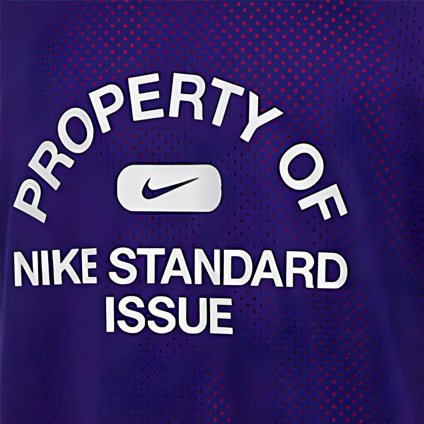 Nike Стандартные сетчатые двусторонние спортивные майки для мужчин, фиолетовые DA3029-547