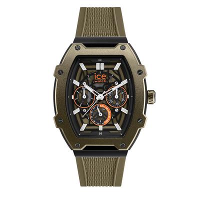 Авторизованный дистрибьютор Ice Watch Watch 024369 Khaki Black Skel Steel Medium Multifunction Мужские [ICE boliday]