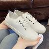 Spring Women Flat Sneakers Shoes Women Genuine Leather Shoes Flats Female Lace Up White Shoes For Ladies Shoes 698