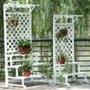 Carbonized Wood Multi-tier Plant Stand