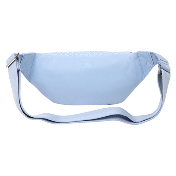 Новая коллекция MLB Monogram Нейлоновая сумка через плечо, сумка-кроссбоди, поясная сумка, обычная, унисекс, дымчато-голубая 32BGC9111-50S