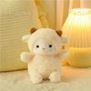 25cm Kawaii White Lamb Plush Toy Cartoon Cute Alpaca Plush Toy Sleeping Pillow for Girlfriend's Birthday Gift