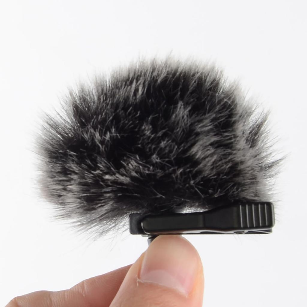 Durable Black Microphone Furry Cover Windscreen Windshield Muff Fur for Wm6 WM8 M1