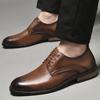 Casual Slip On Formal  Leather Men Shoes Men Italian Black Male Loafers Men Shoes Wedding Party Dress Shoes