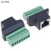 Адаптер RJ45 на винтовые клеммы, RJ45 female на 8 разъемов для CCTV DVR