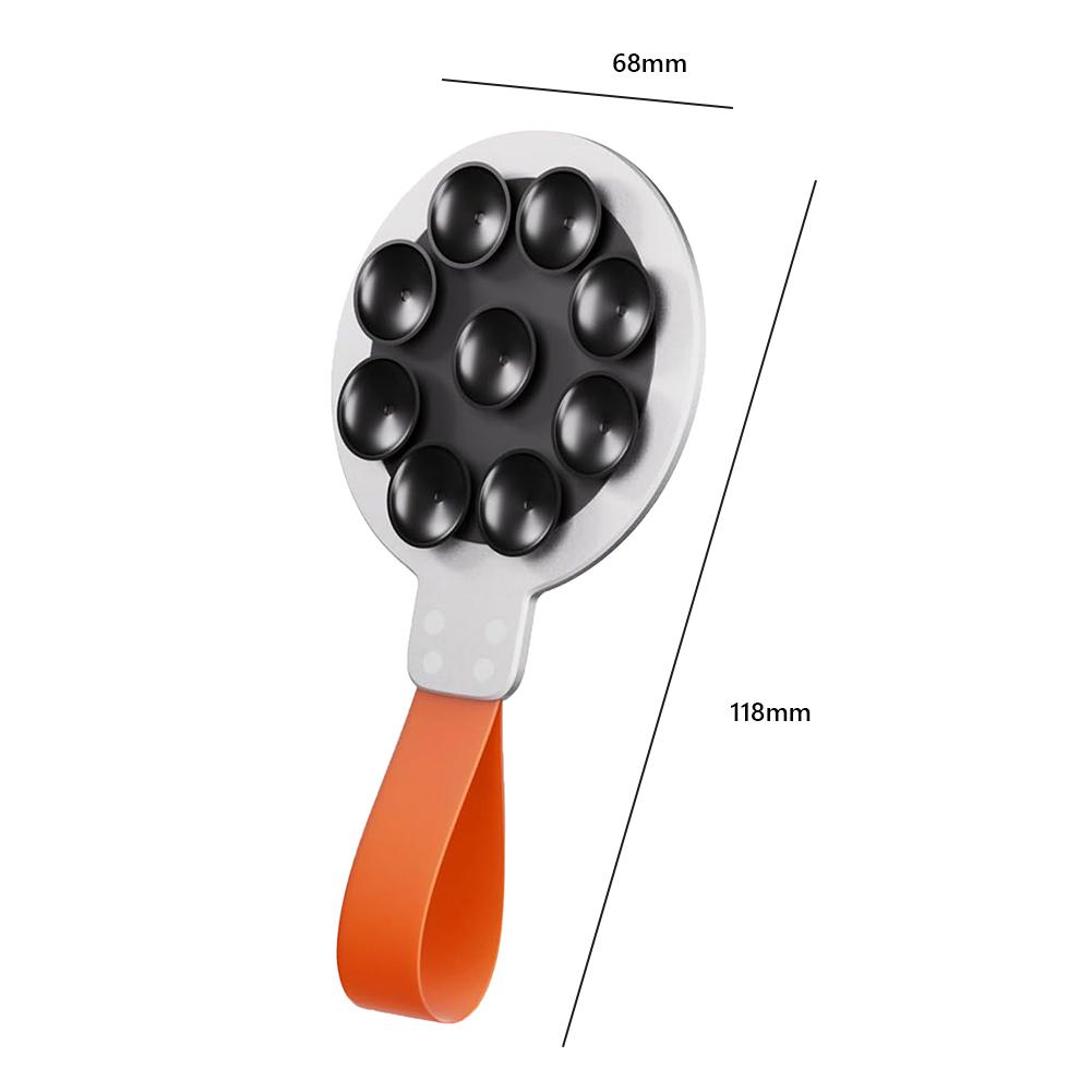 Магнитное крепление для телефона на присоске, зеркало, держатель для телефона в душе для iPhone 15(оранжевый)