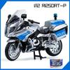 1/12 BMW R1250RT-P Полицейская имитация мотоцикла из сплава Модель амортизаторов Звук и свет Коллекция игрушечных машинок Подарок для детей