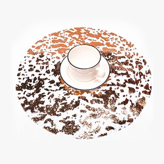 10/20 шт. салфетки из золотой фольги, прессованные одноразовые коврики для стола, нескользящие термостойкие коврики для кухонного стола, украшения для вечеринок