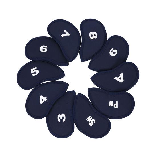 10 шт. чехлов для клюшек для гольфа, водонепроницаемые чехлы для головок клюшек для гольфа, чехлы для головок клюшек для гольфа Iron и Wedge, подходят для большинства клюшек