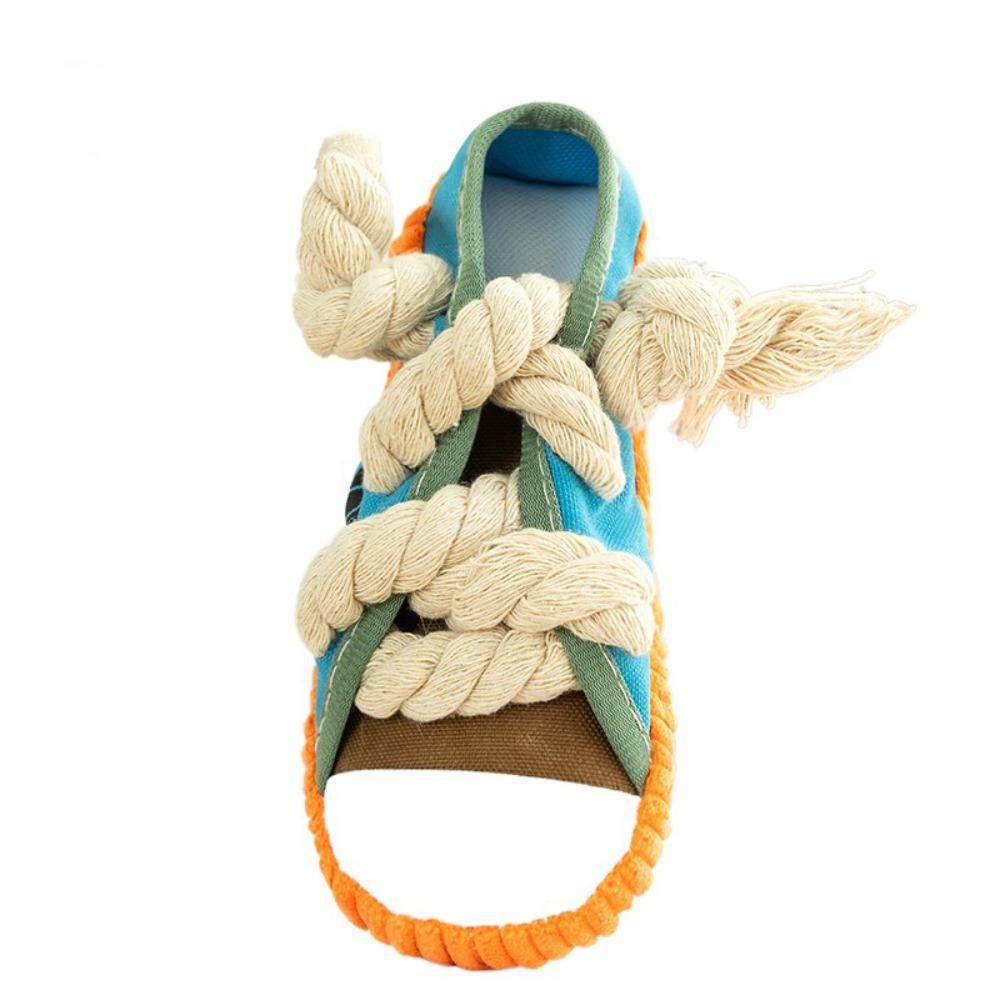 with Cotton Rope Dog Teeth Grinding Slippers Bite Resistant Dog Sound Making Toys  Relieve Boredom