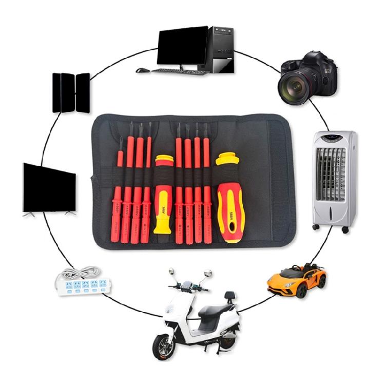 Insulated Screwdriver Set Strong Magnetic Adsorption Tip Easily Installation