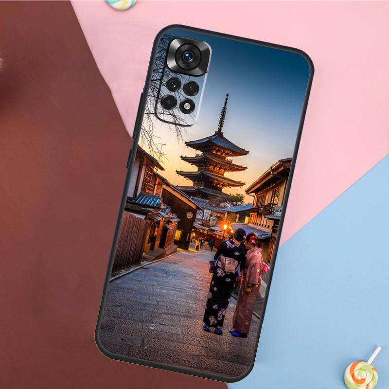 Японский храм Киото Чехол для Xiaomi Redmi Note 13 Pro 14 12 11 9 10 9S 10S 11S 12S Redmi 14C 10C 12C 13C Чехол