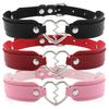 Сексуальные Модные Винтажные Очаровательные Сердцевины Готические Ошейники Ожерелья Украшения Подарок Готические Кожаные Сердца Харадзюку Женские Панк Ошейники Ожерелья